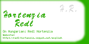 hortenzia redl business card